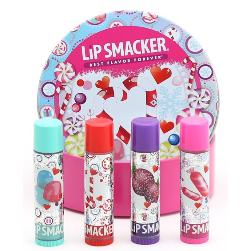Lip Smacker Holiday Candy 4piece Lip Balm Tin