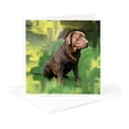 thumbnail image 5 of 3drose, Chocolate Labrador Retriever, 12 Greeting Cards with Envelopes, 5 of 7