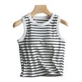 thumbnail image 2 of vigerkar Womens Built in Bra Tank Tops Ribbed Sleeveless Summer Basic Tops (White, L), 2 of 8