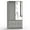 Light Gray, variant on Better Home Products Sarah Double Sliding Door Armoire with Mirror in Gray