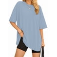 thumbnail image 3 of MOYIKO Oversized T Shirts for Women Short Sleeve Loose Fit Crewneck Tees Summer Tops, 3 of 7