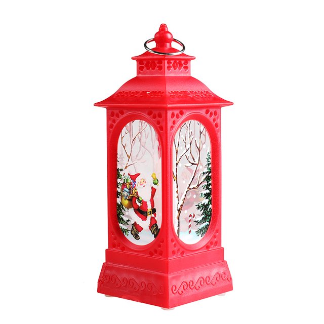 Farol de vela de Navidad con luz LED, farolillos colgantes para decoración navideña, farolillos de mesa, farol decorativo para el hogar para Navidad, Navidad, fiesta, mesa de comedor, decoración de ar kaili Sencillez