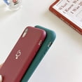 thumbnail image 3 of Soft Case for iPhone XR, 6.1-Inch, Girls Cute Heart Silicone Case Protective Bumper Cover TPU Rubber Shockproof Slim Phone Cover Compatible with iPhone XR, Wine Red, 3 of 8