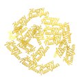 thumbnail image 1 of KAKOWELY Confeti de lentejuelas con letras "FELIZ AÑO NUEVO", suministros para fiestas, decoración de mesa para fiestas de Año Nuevo (60 g, dorado), 1 of 5