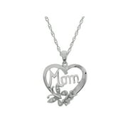 Personalized Family Jewelry Mother's Blessing Pendant, 18 available in Sterling Silver, Gold over Silver, 10K Yellow or White Gold