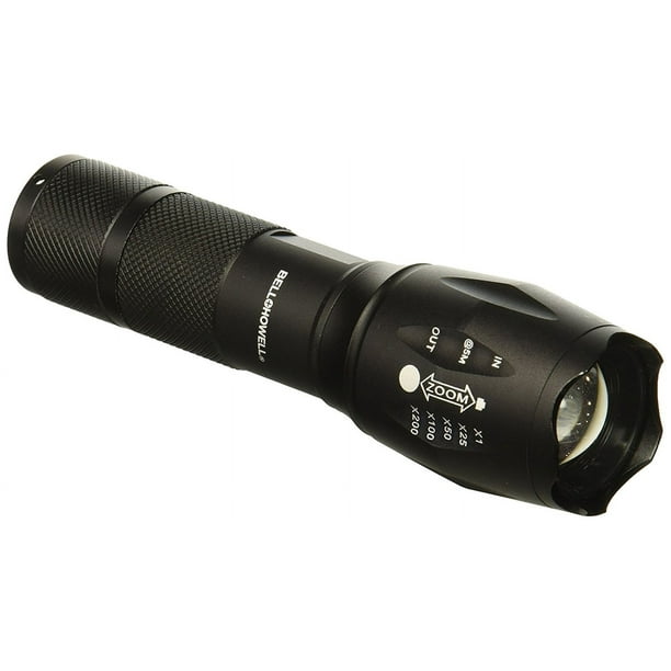 Lampe Torche LED Bell & Howell Torchlite Plus – Ultra Lumineuse – Noir Et Rouge