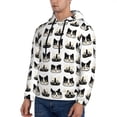 thumbnail image 2 of Hoodies for Men - Minimalist Cute Cartoon Cat Face Long Sleeve Comfrt Men'S Fashion Hoodies & Sweatshirts, Sweatshirts for Men Hoodies Pullover Clothing Clothes with Pouch, 2 of 7