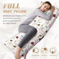 thumbnail image 4 of Body Pillow Cover - Soft Body Pillow Pillowcase, Cute Funny Goat Cartoon Flower Breathable Long Body Pillow Case Cover with Invisible Zipper 20x60in, 4 of 5