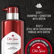 Old Spice Thickening Pomade for Men, Medium Hold with Low Shine, 2.22 oz