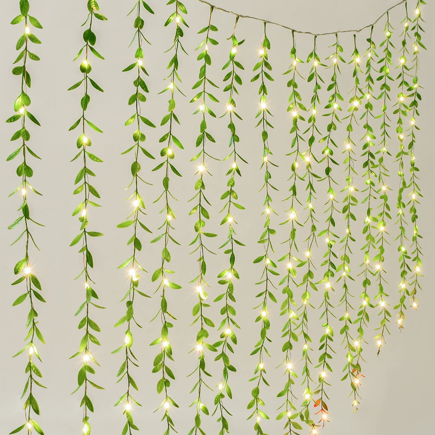 ivy garland curtain light