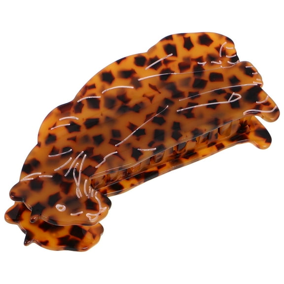 ELAYARD Animal Hair Clips for Women Elegant Design Claw Clips Leopard Plastic 1Pcs for Parties
