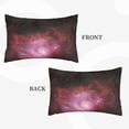 thumbnail image 4 of YFYANG Super Soft Rectangular Plush Cushion Cover (Without Pillow Insert), Constellation Night Sky Comfort and Non-Pilling Hidden Zip Bedroom Sofa Pillowcases, 14"x20", 4 of 9
