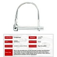 thumbnail image 4 of relayinert 8pieces Trailer Hitch Lock With Round Wire Retainer For Security Heavy Duty Lynch Pin Wire Lock Pins 6*70, 4 of 6