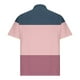 thumbnail image 4 of pstuiky camisetas de hombre, Camisa deportiva de manga corta con solapa y botones a rayas de patchwork para hombre camisas casuales para hombre xl, 4 of 5