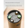 thumbnail image 1 of Electric Salt and Pepper Grinder One Hand Automatic Operation Adjustable Coarseness Battery Powered Automatic Grinding-A, 1 of 5