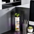 thumbnail image 2 of Goldfish Bowl Plastic Fish Tank for Desktop with Clear Aquarium and Hydroponic Plant Holder – Small Tabletop Fish Tank for Living Room, Bedroom, or Office Decor, 2 of 7