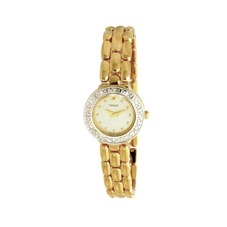Ladies Gold-Tone Swarovski Crystal Watch