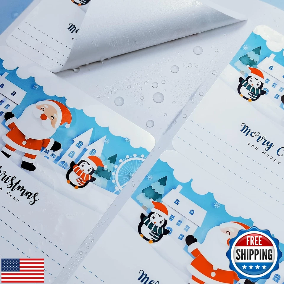 VIVA - Glossy White Printable Vinyl Sticker Paper 25 Sheets 8.5X11 Inch Waterproof S