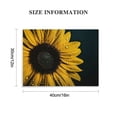thumbnail image 2 of Fenyluxe Sunflower Canvas Wall Art Ready To Hang Room Home Decorations Wedding Anniversary Holiday Gift Ideas 16x12in, 2 of 6