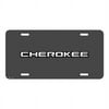 Jeep Cherokee on Front Mesh Grill Graphic Special Aluminum Metal License Plate