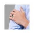 thumbnail image 2 of Mens Textured Black Enamel Eagle Ring in Stainless Steel, 2 of 4