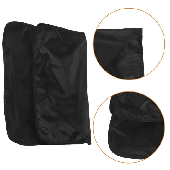 KONTONTY Salon Chair Back Cover Protector Black for Hair and Beauty Salons