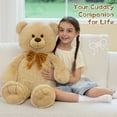 thumbnail image 6 of Tezituor 35'' Giant Teddy Bear Stuffed Animal Big Teddy Bear with Bow Plush Toy, 6 of 7