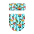 thumbnail image 5 of HELLHERO Pineapple Floral Pattern Adjustable Toilet Lid Cover Set with Stretch, 5 of 8