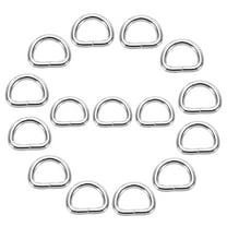 Uxcell 15Pcs 0.5 Inch Metal D Rings, Gold Welded Rings Buckles, Solid Hardware Bags Rings