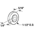 thumbnail image 4 of Sliding Door Roller, Unfinished Steel, 1/4 In. ID x 1-1/2 In. OD, 2-Pk. - D 1503, 4 of 4