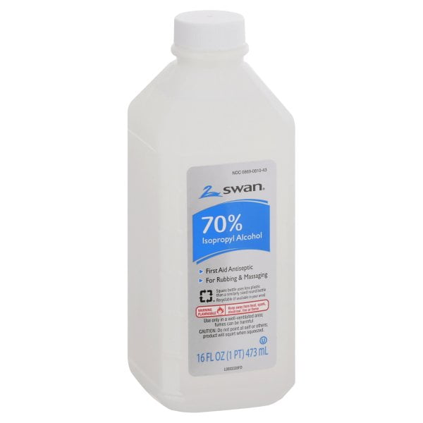 Swan Rubbing Alcohol, 70 16 oz