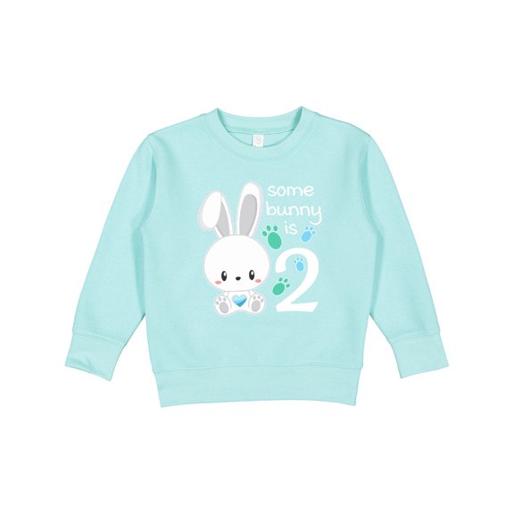 Inktastic Somebunny is Two-second Birthday Bunny Toddler Sweatshirt