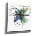 thumbnail image 2 of Epic Graffiti 'Azure Petals II' by Jan Weiss, Canvas Wall Art, 18"x18", 2 of 2
