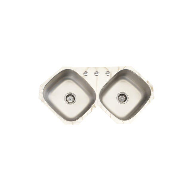 Fregadero Cocina Submontar 2 Tinas Esquinero100x52x18 Cse110 Eb Técnica Línea Clásica