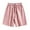 Pink, variant on ZZwxWA Mens Shorts Sales Loose Fit Plus Size Summer Pants Elastic Quick-Dry Drawstring Short Pants Oversize Printed Cozy Style Trousers Workwear Holiday Beach Shorts Fashion Male Clothing