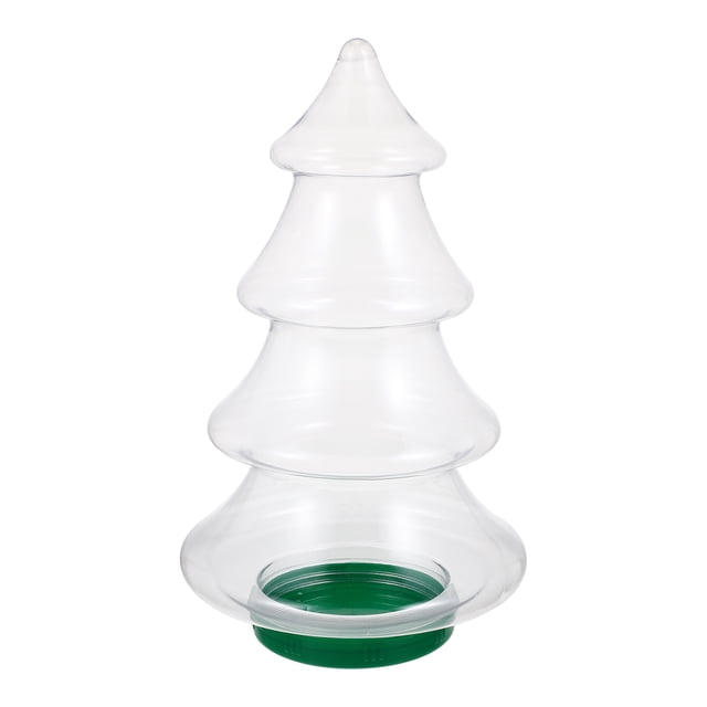 FELTECHELECTR Botella de dulces para árbol de Navidad, tarro para guardar galletas y dulces, contenedor para dulces, suministros para fiestas
