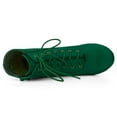 thumbnail image 4 of Unique Bargains Women's Round Toe Chunky High Heel Lace Up Booties, 4 of 5