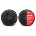 thumbnail image 1 of Bocinas Marinas Pyle Negro 6.5 Pulgadas Resistente al Agua 120 Watts Sistema Estéreo Exteriores 2 Ví, 1 of 7