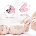 thumbnail image 4 of Kit de uñas para bebés, juego de cuidado de uñas para bebés 5 en 1, herramienta para el cuidado de uñas para bebés, juego de manicura para bebés que incluye cortaúñas oso de fresa Hogar, 4 of 5