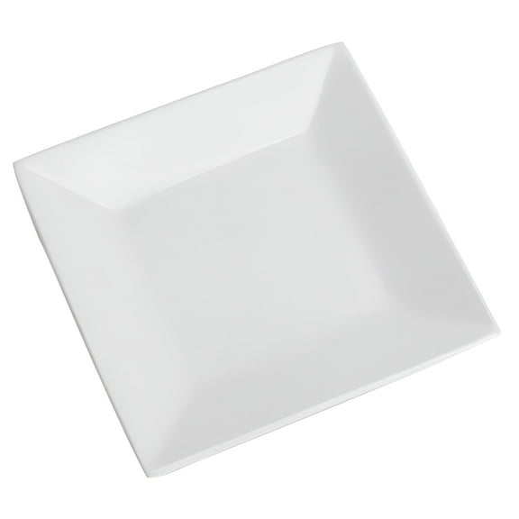 ACDANC 1pc White Ceramic Square Plate for Serving Steak and Sushi at Home or Restaurant