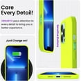 thumbnail image 5 of Compatible with iPhone 13 Pro Max Case 6.7", Slim Liquid Silicone 3 Layers Full Covered Soft Gel Rubber Case Cover 6.7 inch-Fluorescent Yellow, 5 of 11