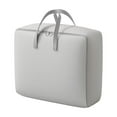 thumbnail image 2 of Violete Extra Large Storage Bag with Reinforced Handles | Heavy Duty Cotton Tote for Clothes, Blankets, Bedding | Thickened Double Zipper, Collapsible Space Saving Organizer for Moving, Travel,, 2 of 9