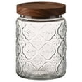 thumbnail image 1 of Pattern Glass Sealed Jar Large Tea Storage Jar Large Caliber Grains Jar Household Bottle, 1 of 1