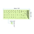thumbnail image 2 of Uxcell French Keyboard Stickers Glow in the Dark Luminous Keyboard Replacement Cover, Black Lettering 2pcs, 2 of 6