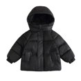 thumbnail image 2 of Lutiedan Hooded Puffer Jacket for Girls Zip Up Quilted Warm Outerwear Casual Long Sleeve Winter Coat with Pockets Size 1-10, 2 of 7
