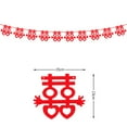 thumbnail image 4 of CIMAXIC Ensemble de 4 Guirlandes Rouges pour Mariage, Décoration d'Anniversaire, 7.87"X4.92"X0.04 Pouces, 4 of 4