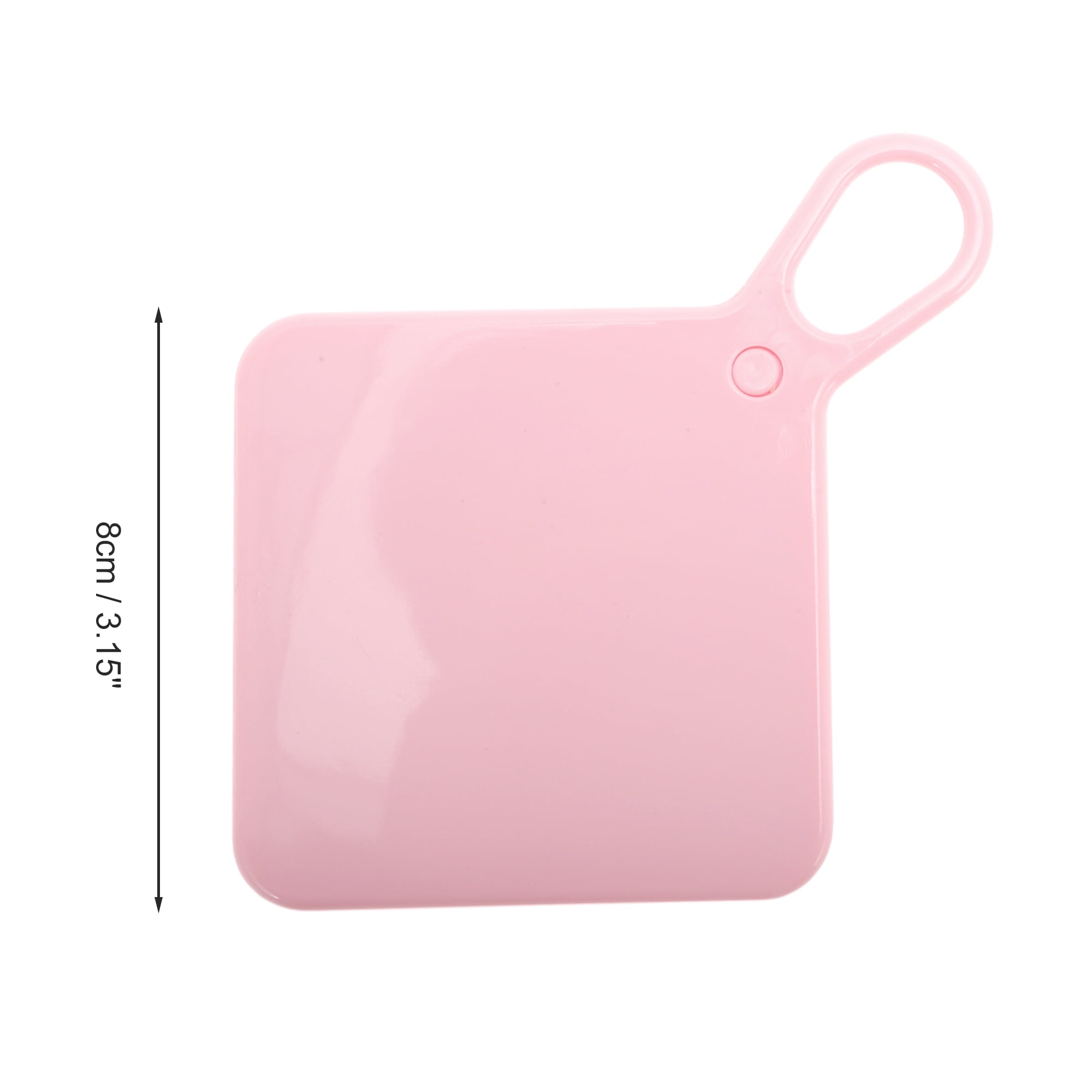 Unique Bargains 1pc Stylish Rotating Makeup Mirror for Personal Grooming Pink