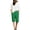 Green, variant on Women's Straight-Leg Shorts High Waist Drawstring With Pockets Bottoms Solid Color Minimalist Holiday Trousers
