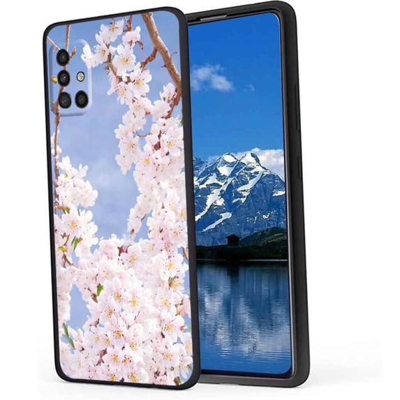 Compatible with Samsung Galaxy A51 4G Phone Case, sakura-plants-917 Case Silicone Protective for Teen Girl Boy Case for Samsung Galaxy A51 4G