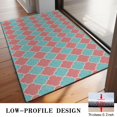 thumbnail image 3 of Red Teal Checkerboard Checkered Pattern Door Rugs,Washable Non Slip Door Mats Indoor,Decorative Door Mats,Entry Mat Indoor for Entrance,Bedroom,Kitchen,Bathroom,20"x32", 3 of 6